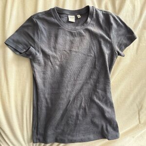 Aritzia HomeStretch™ Rib Crew T-Shirt — Size Small